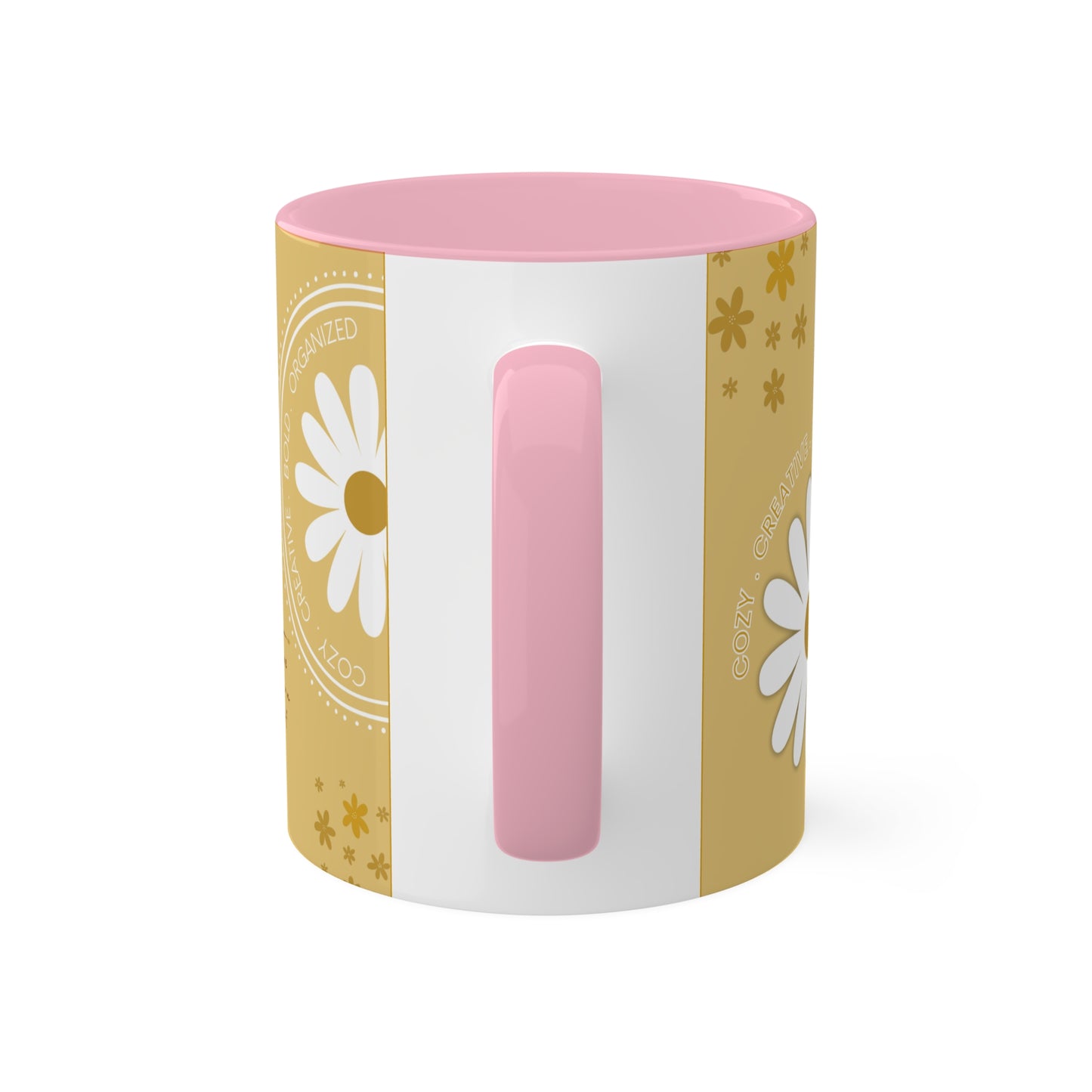 YELLOW Mug - Cozy . Creative . Bold . Organized