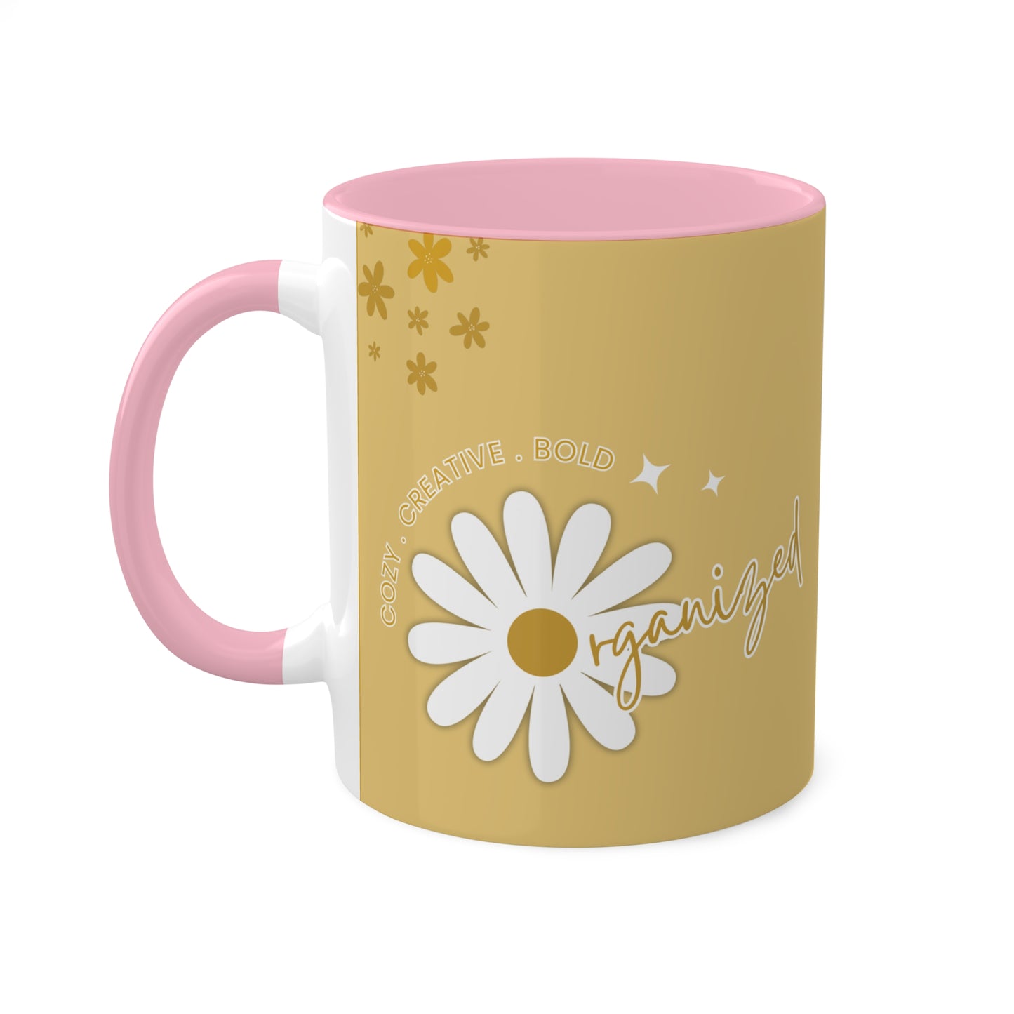 YELLOW Mug - Cozy . Creative . Bold . Organized