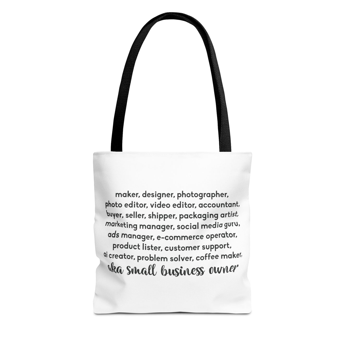 SMALL BIZ LIFE TOTE BAG - MAKER