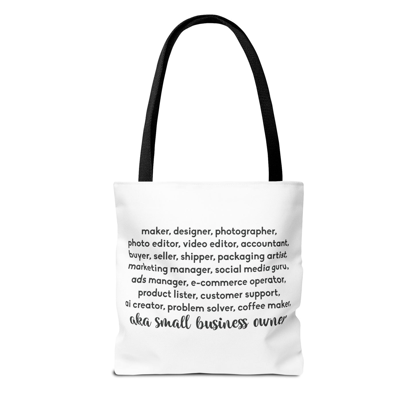 SMALL BIZ LIFE TOTE BAG - MAKER