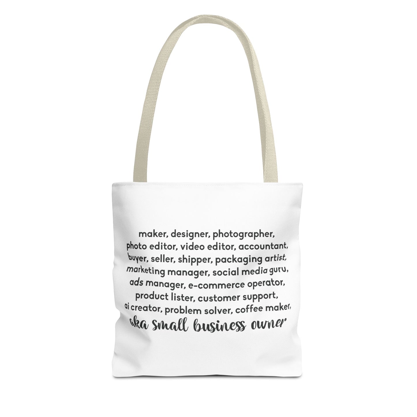SMALL BIZ LIFE TOTE BAG - MAKER