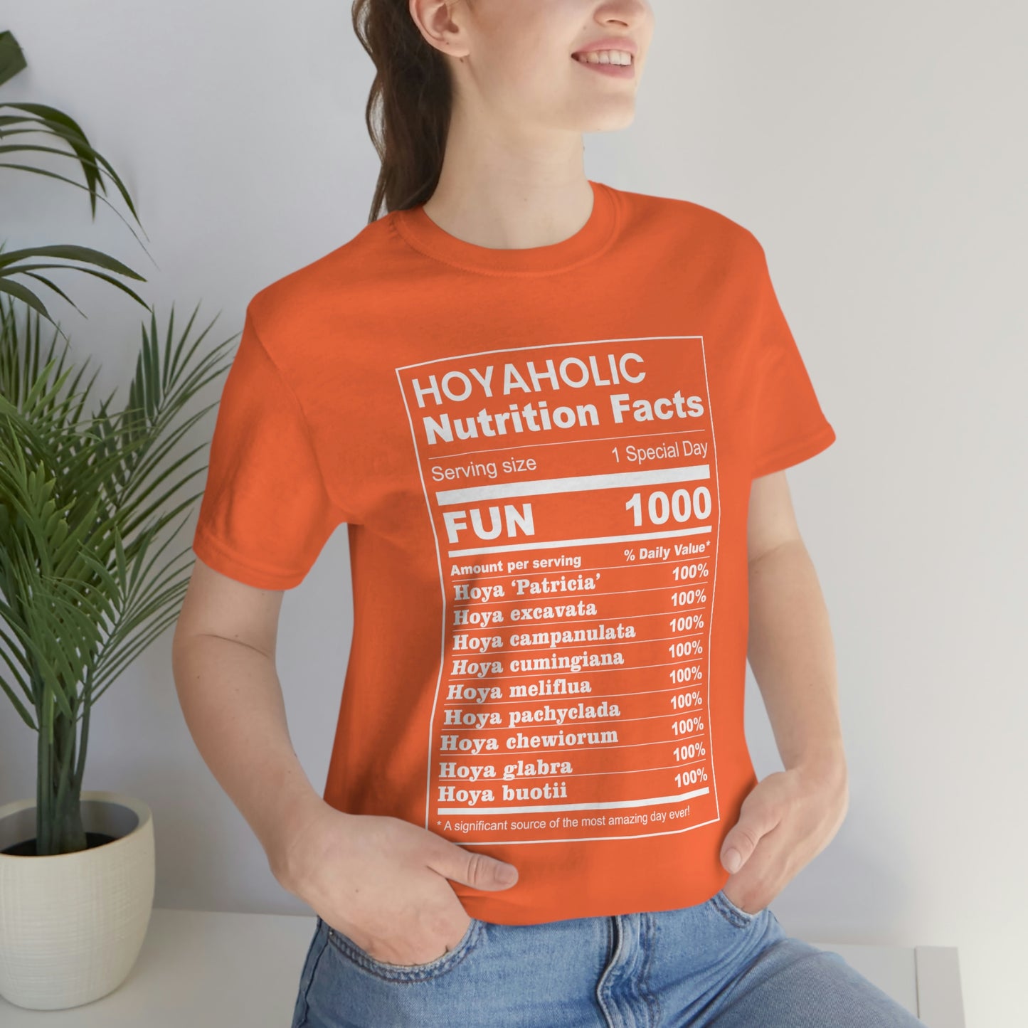HOYAHOLIC NUTRITION FACTS SHORT SLEEVE TEE
