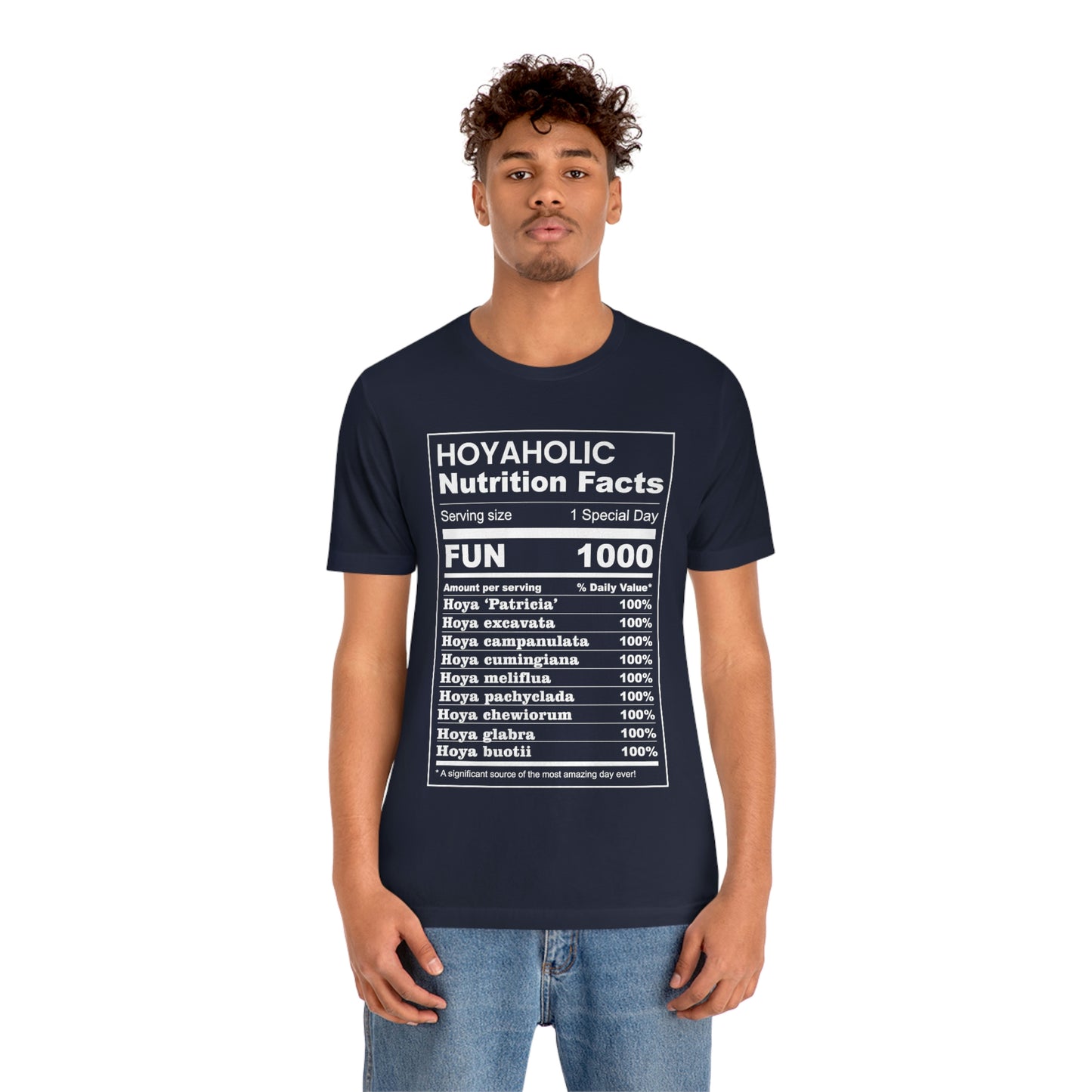 HOYAHOLIC NUTRITION FACTS SHORT SLEEVE TEE