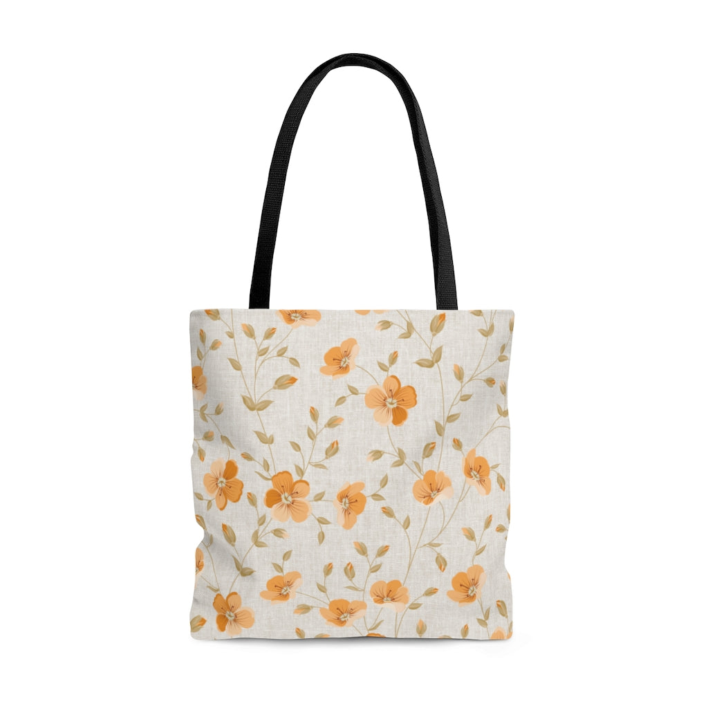 SHABREE SPRING ORANGE TOTE BAG