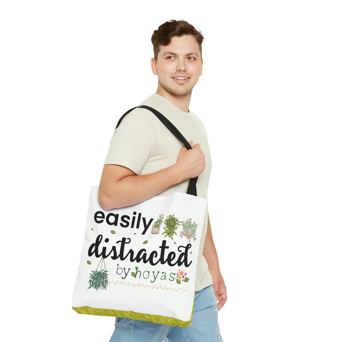 HOYAHOLIC EASILY DISTRACTED BY HOYAS TOTE BAG