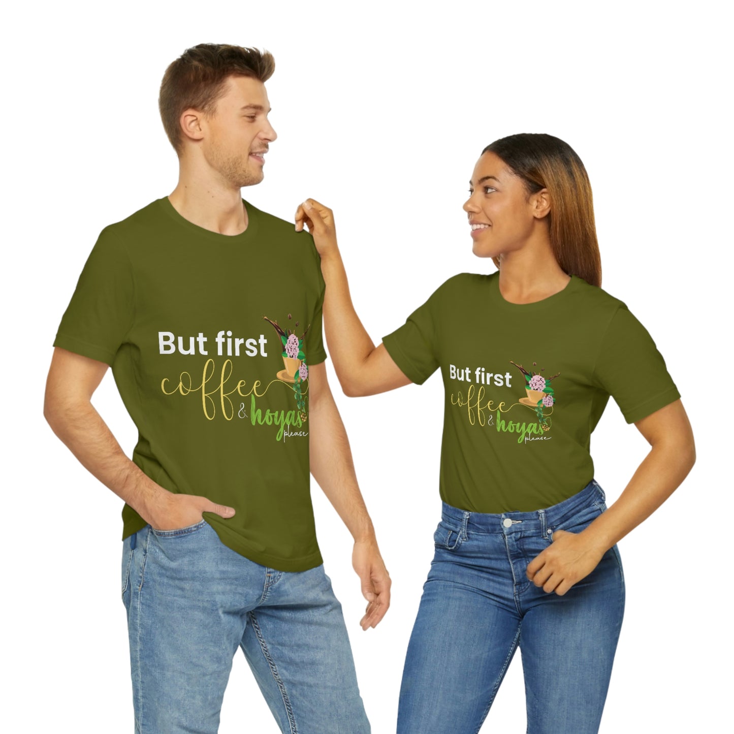 HOYAHOLIC BUT FIRST COFFEE & HOYAS PLEASE SHORT SLEEVE TEE