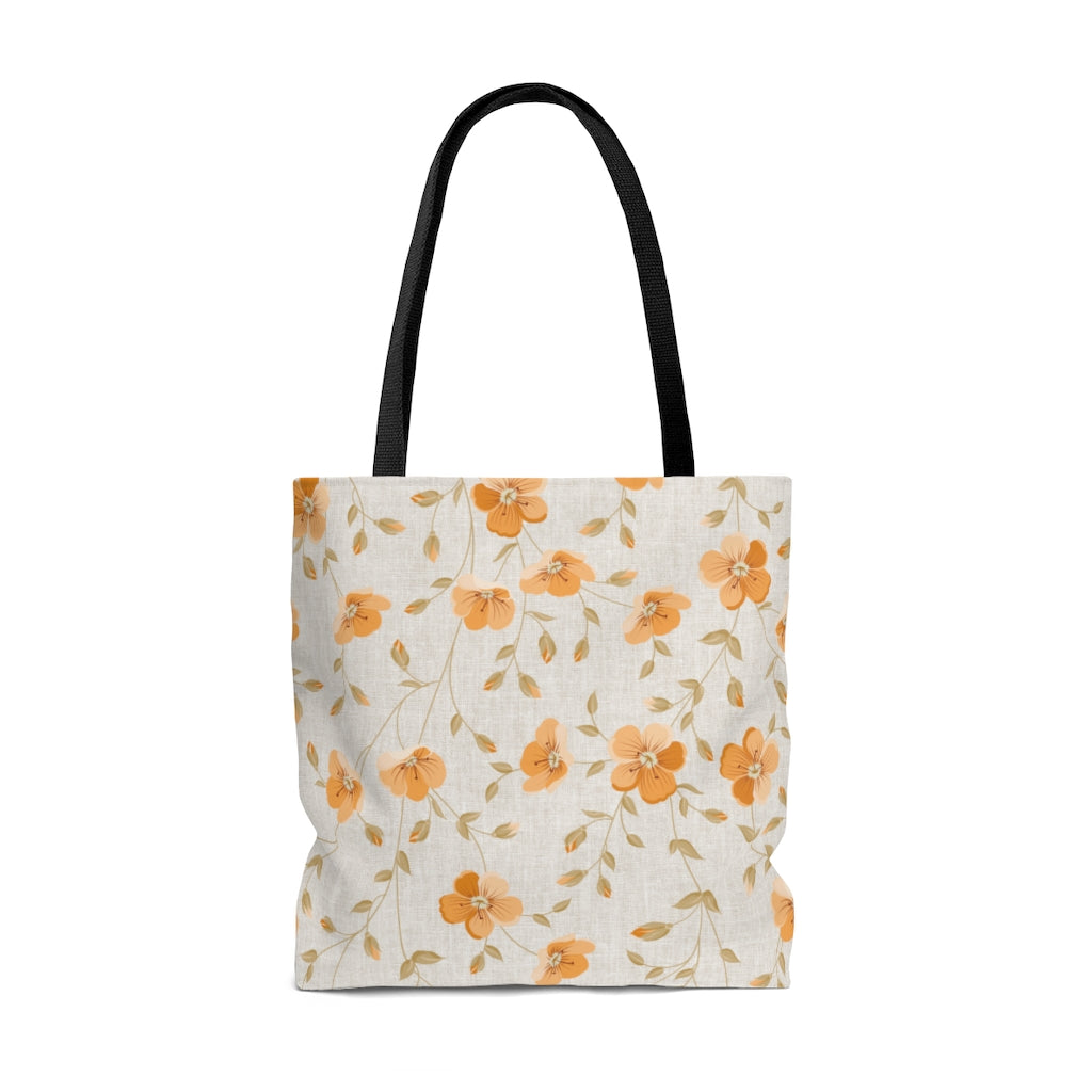 SHABREE SPRING ORANGE TOTE BAG