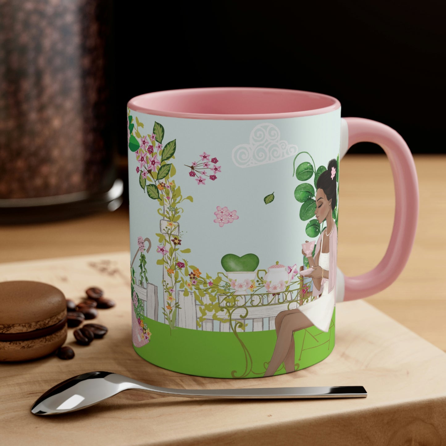 HOYAHOLIC HIGH TEA GARDEN TWO-TONE MUG 11oz