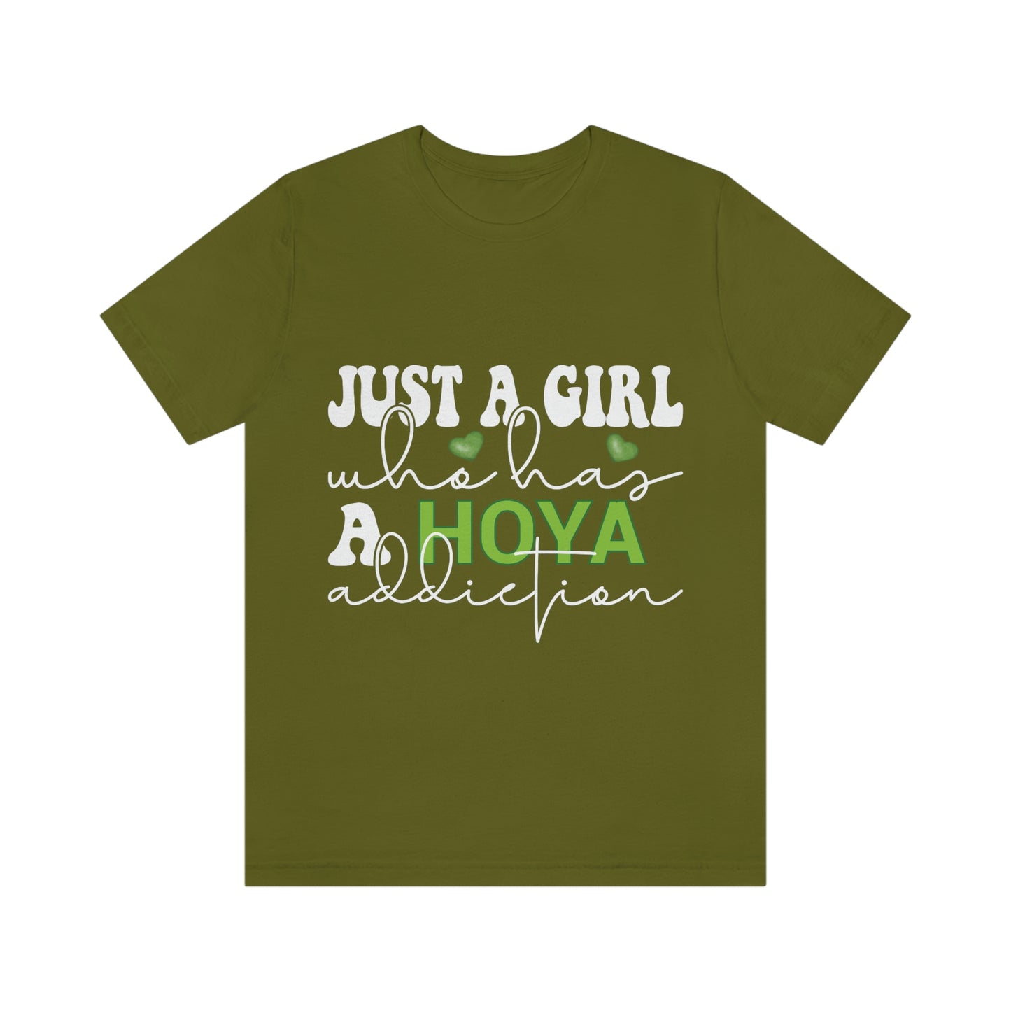 HOYAHOLIC JUST A GIRL WHO HAS A HOYA ADDICTION SHORT SLEEVE TEE