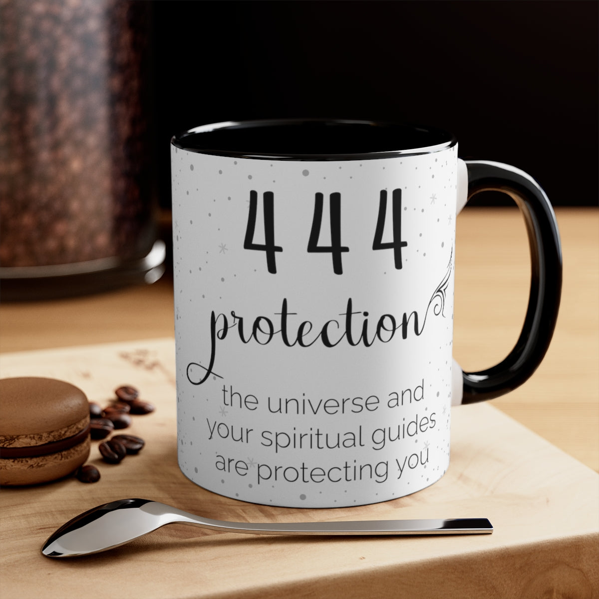 ANGEL NUMBER 444 MUG, 11OZ