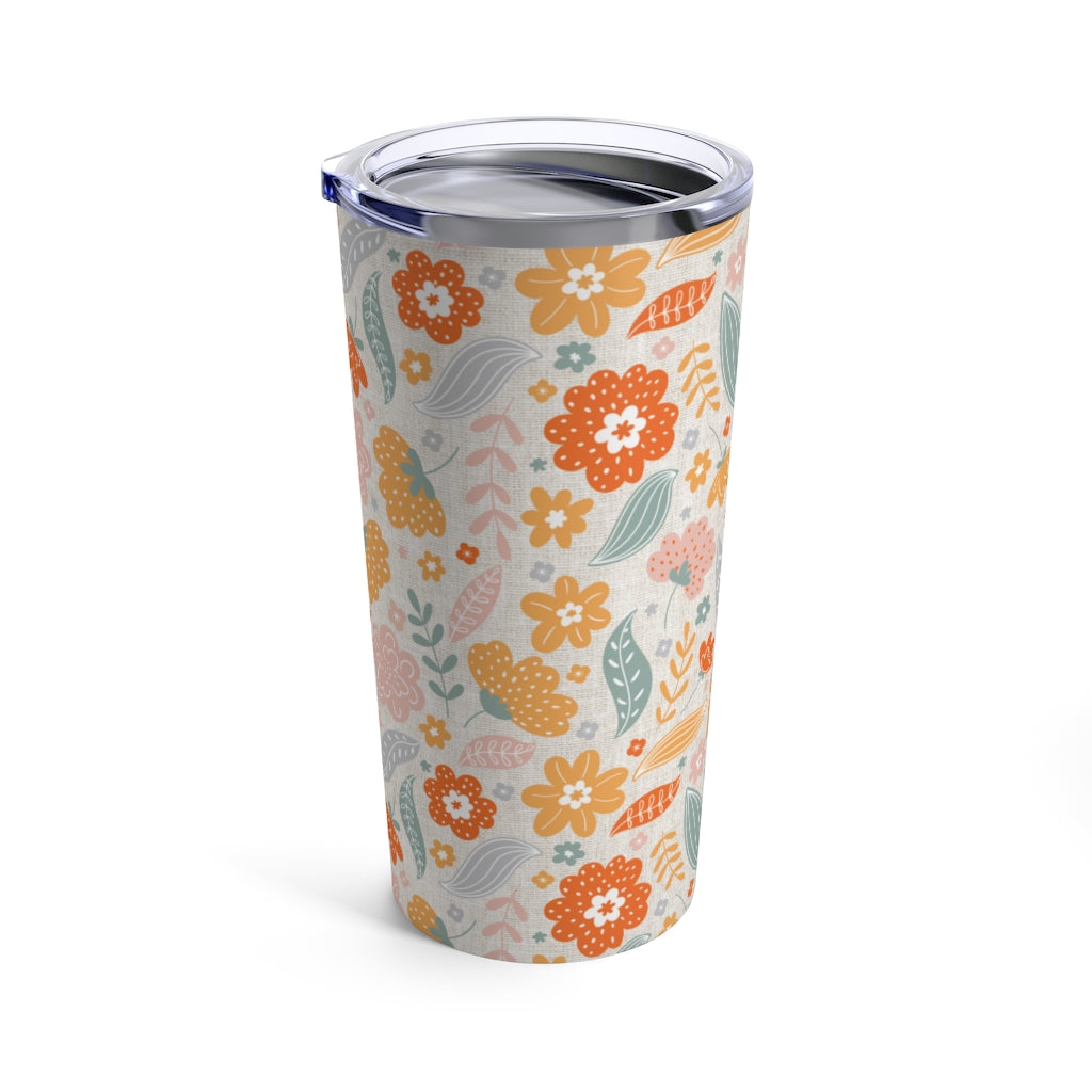 SHABREE SPRING ORANGE TUMBLER 20oz