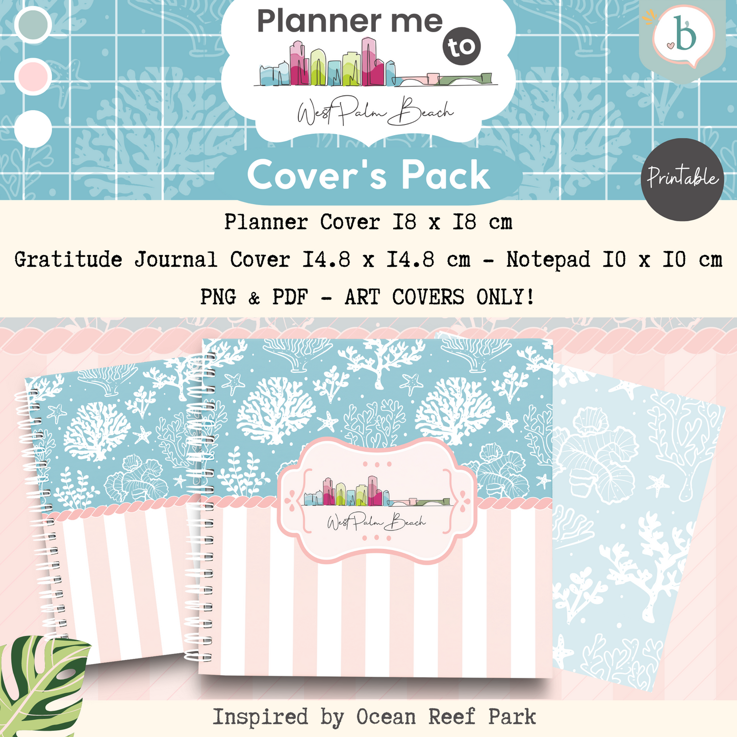 Planner me to - Printable Planner, Journal & Notepad Cover