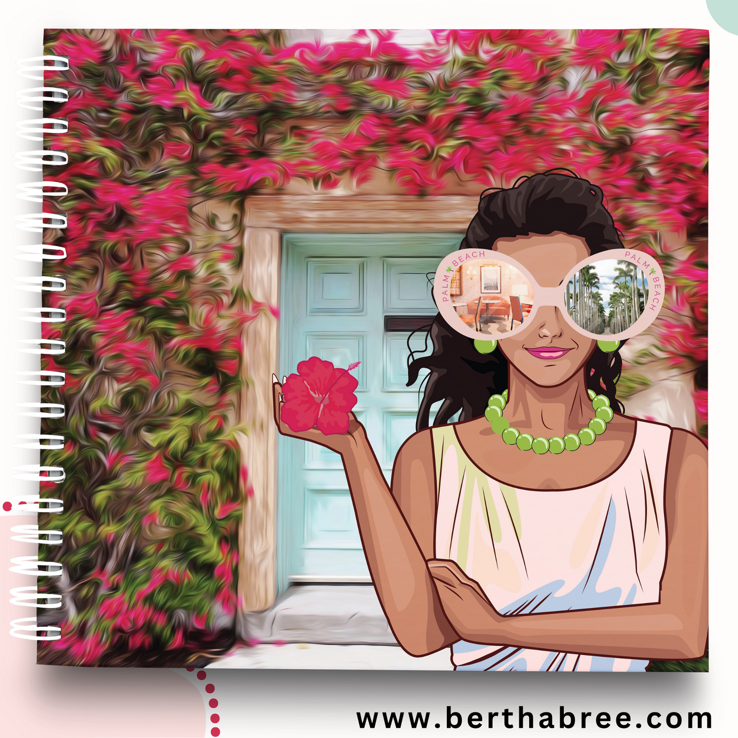 Palm Beach Girls - Printable Planner - Journal - Notepad Cover