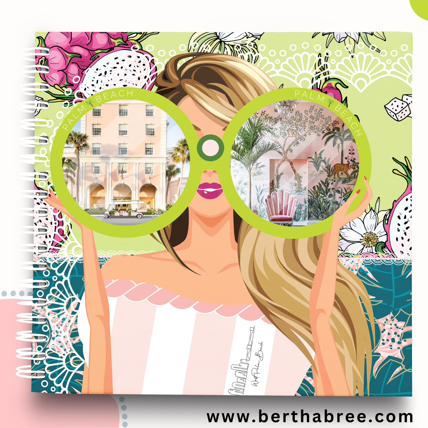 Palm Beach Girls - Printable Planner - Journal - Notepad Cover