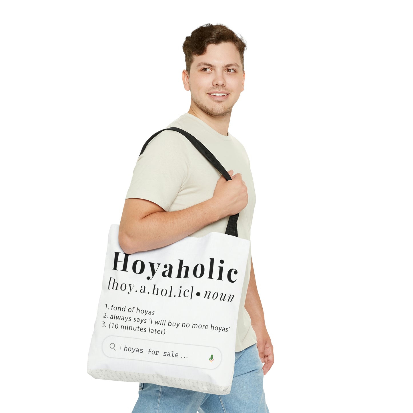 HOYAHOLIC DICTIONARY DEFINITION TOTE BAG