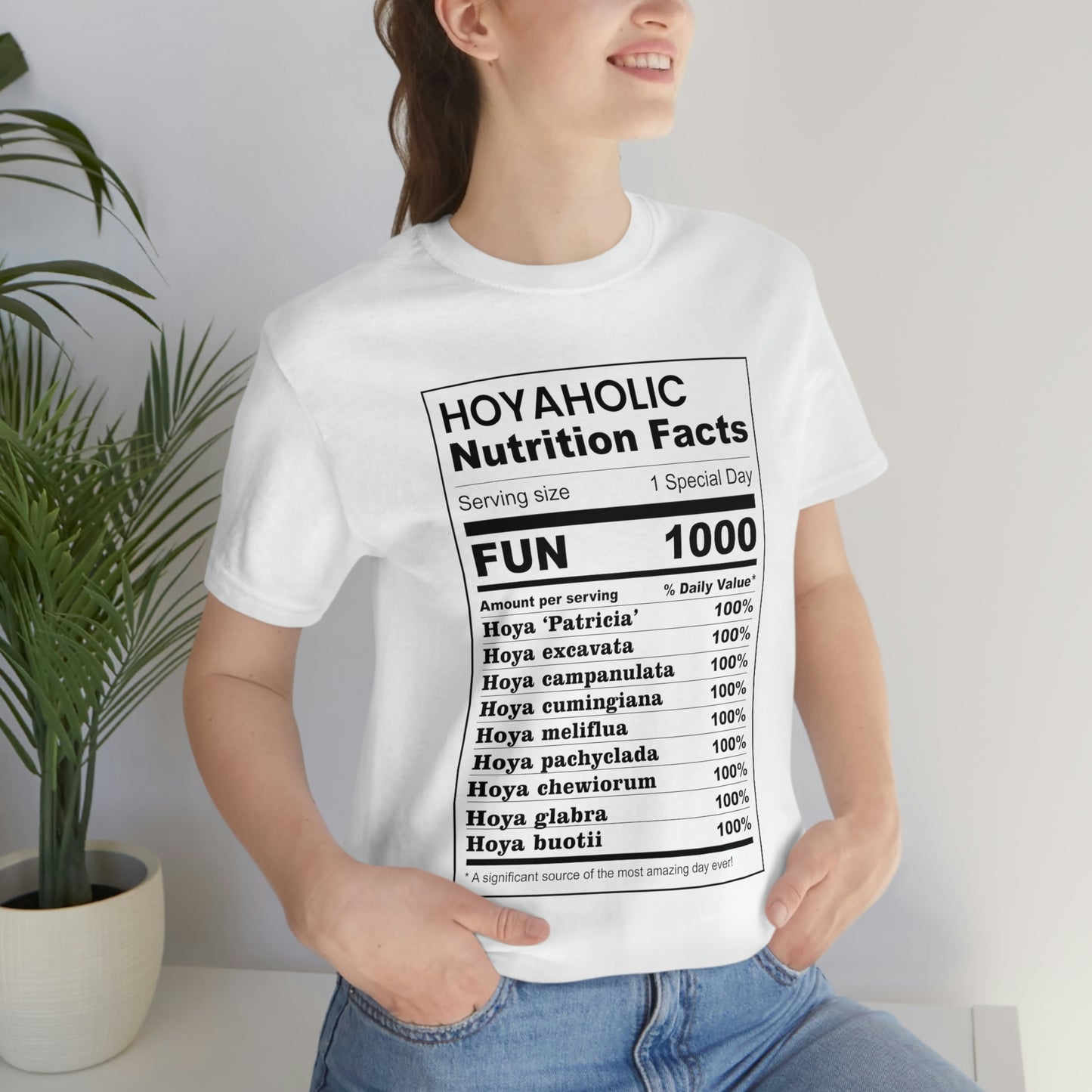 HOYAHOLIC NUTRITION FACTS SHORT SLEEVE TEE