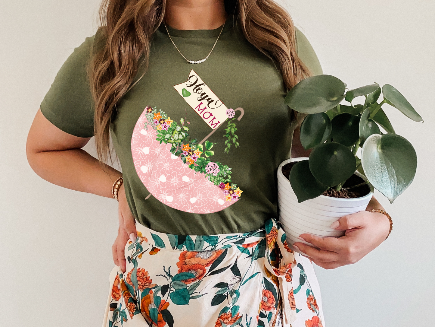 HOYAHOLIC PINK UMBRELLA SHORT SLEEVE TEE