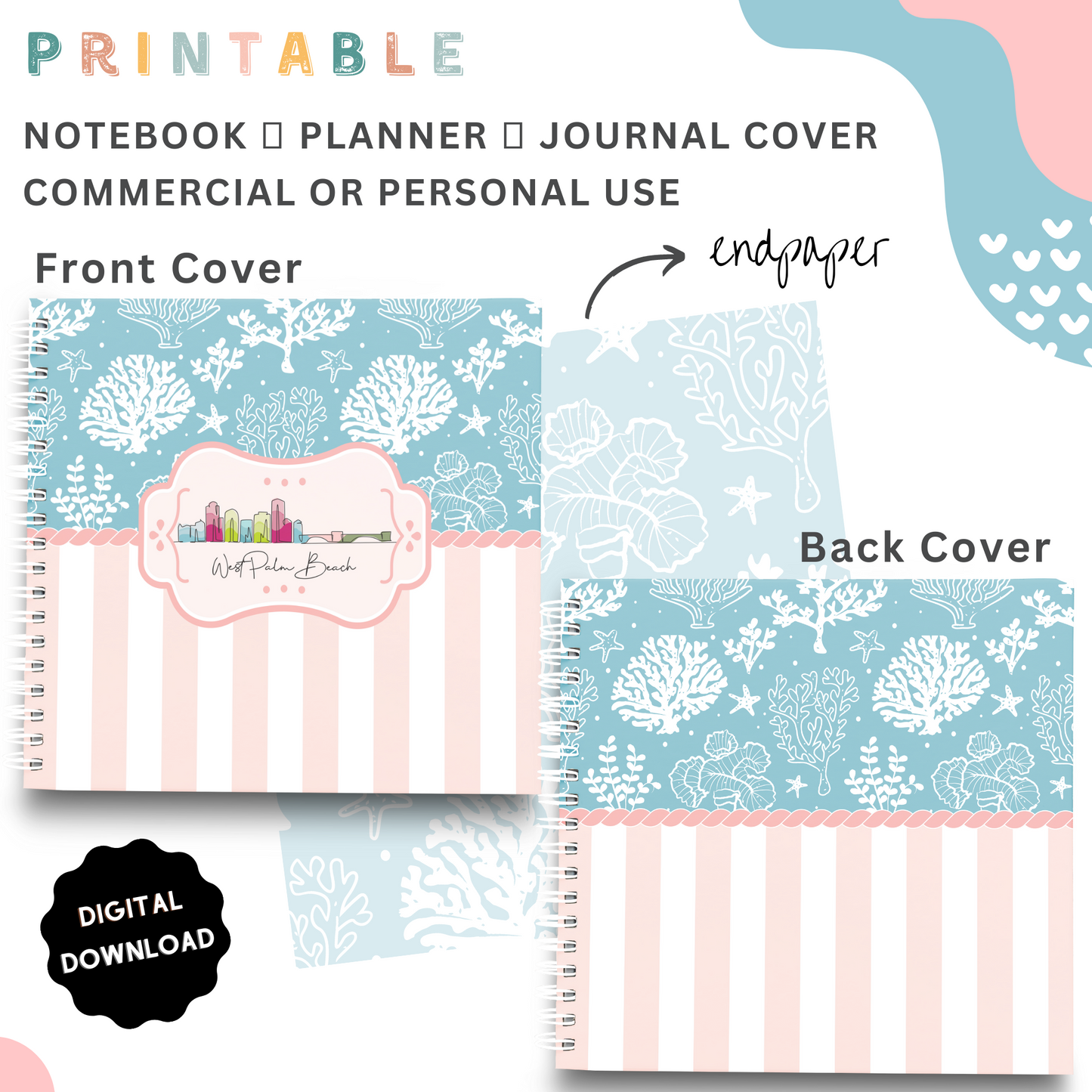 Planner me to - Printable Planner, Journal & Notepad Cover