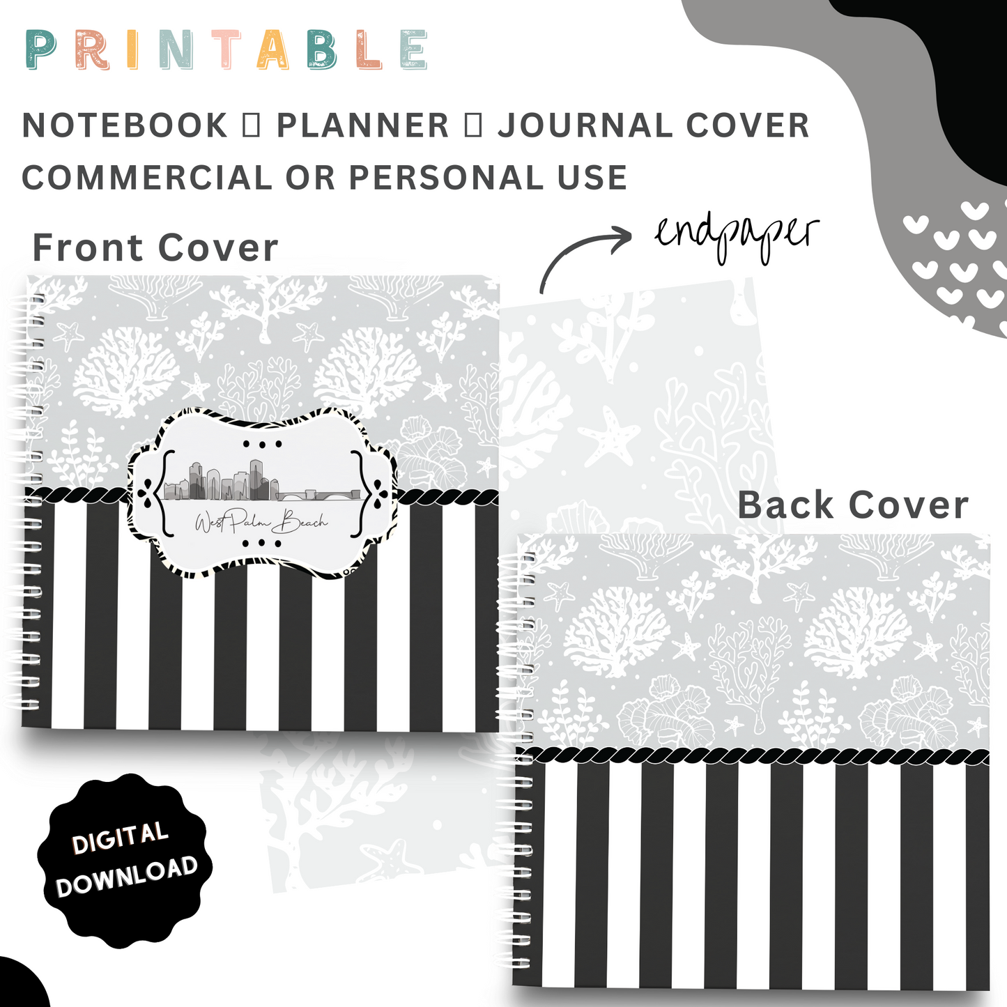 Planner me to - Printable Planner, Journal & Notepad Cover