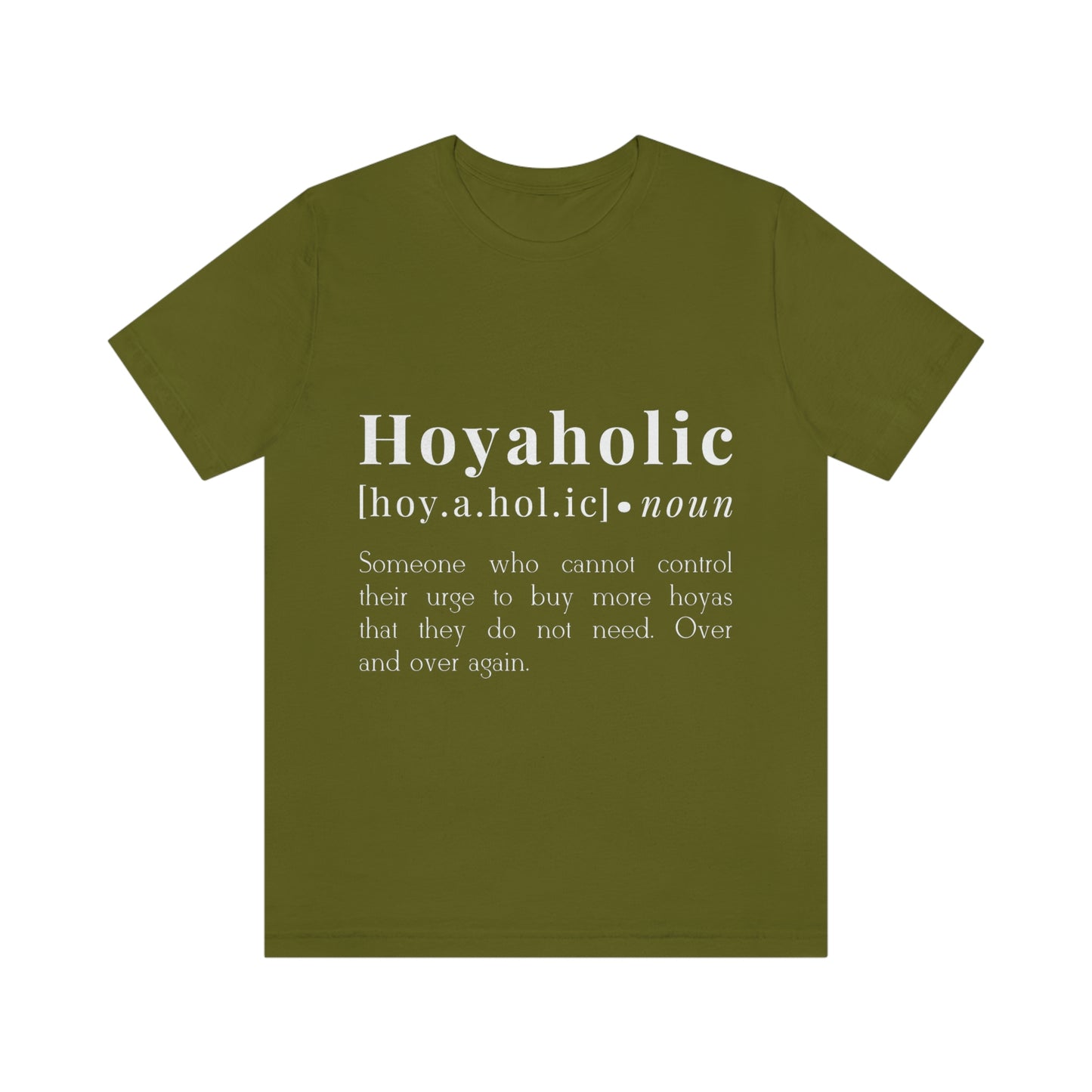 HOYAHOLIC DICTIONARY DEFINITION SHORT SLEEVE TEE