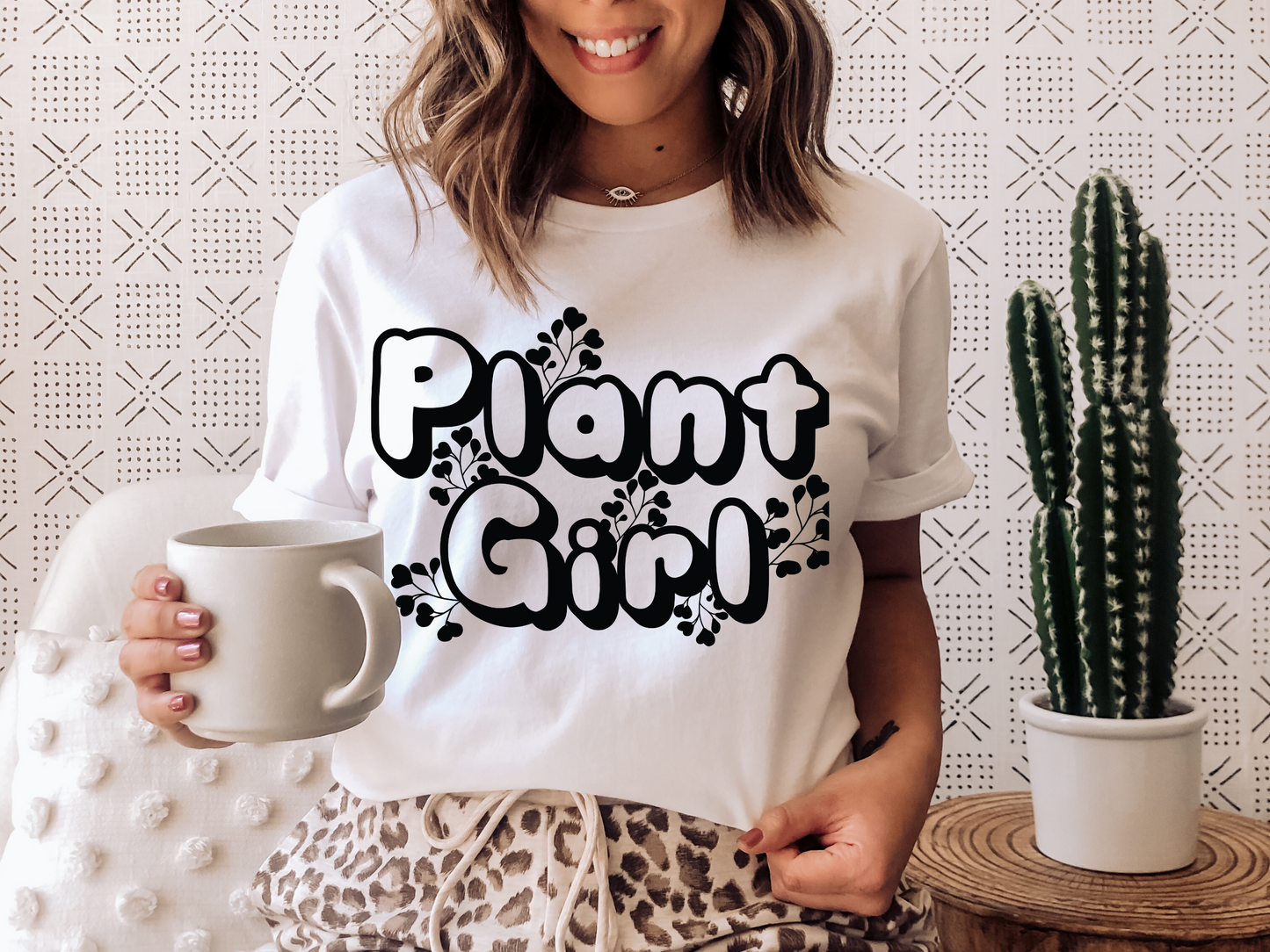 HOYAHOLIC PLANT GIRL SHORT SLEEVE TEE