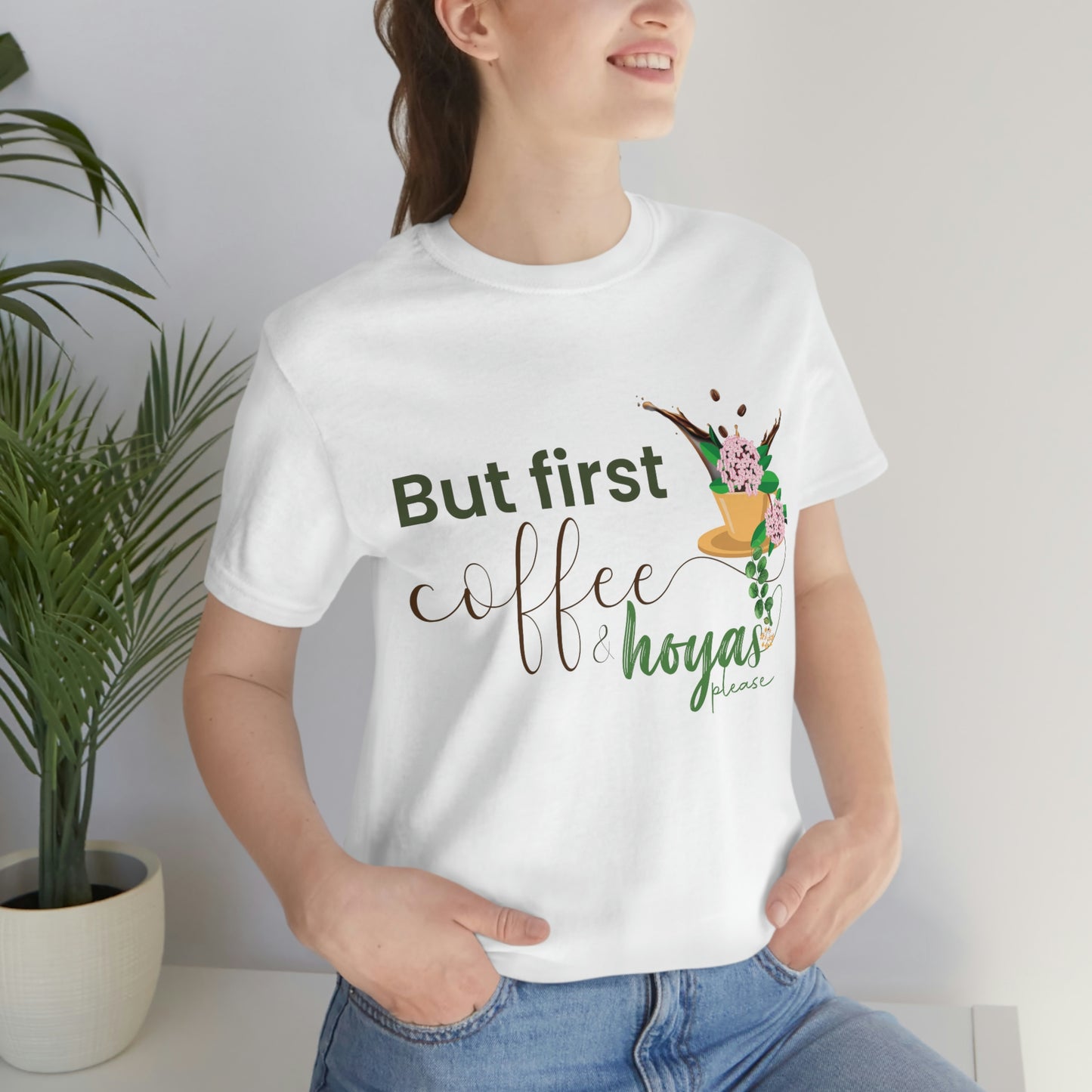 HOYAHOLIC BUT FIRST COFFEE & HOYAS PLEASE SHORT SLEEVE TEE