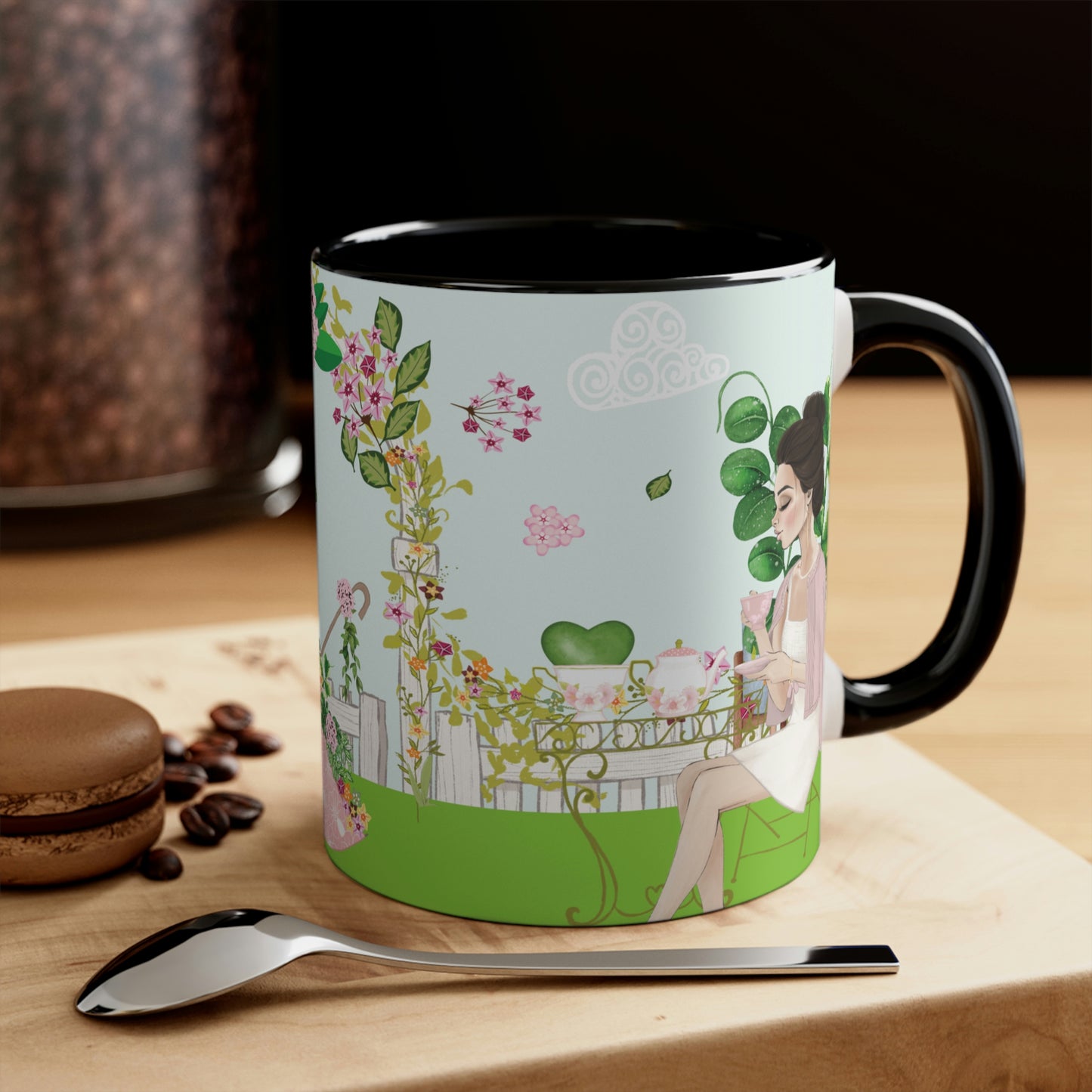 HOYAHOLIC HIGH TEA GARDEN TWO-TONE MUG 11oz