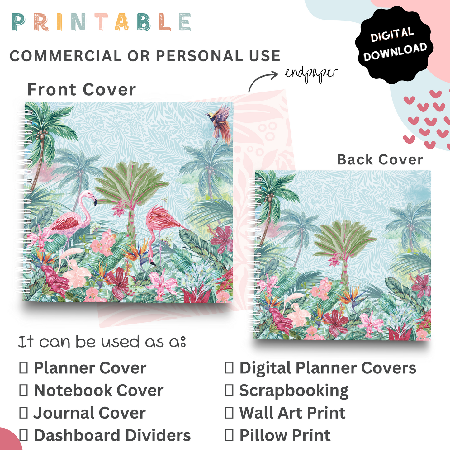 Planner me to - Printable Planner, Journal & Notepad Cover
