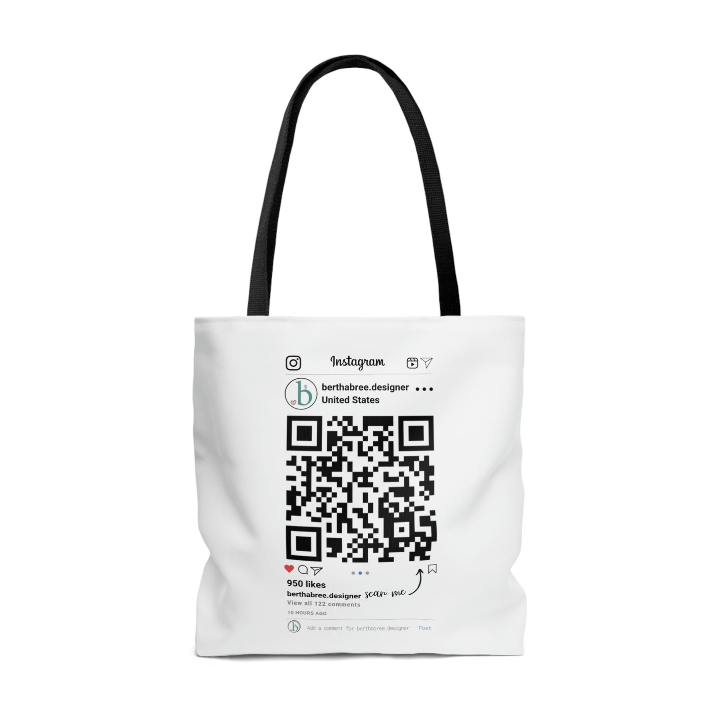 INSTAGRAM PERSONALIZED TOTE BAG