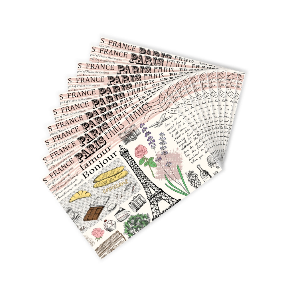 PARIS LAMOUR BONJOUR POSTCARDS (10pcs)