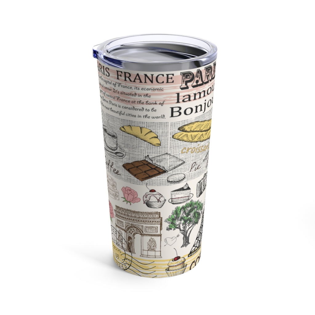 PARIS LAMOUR BONJOUR TUMBLER 20oz