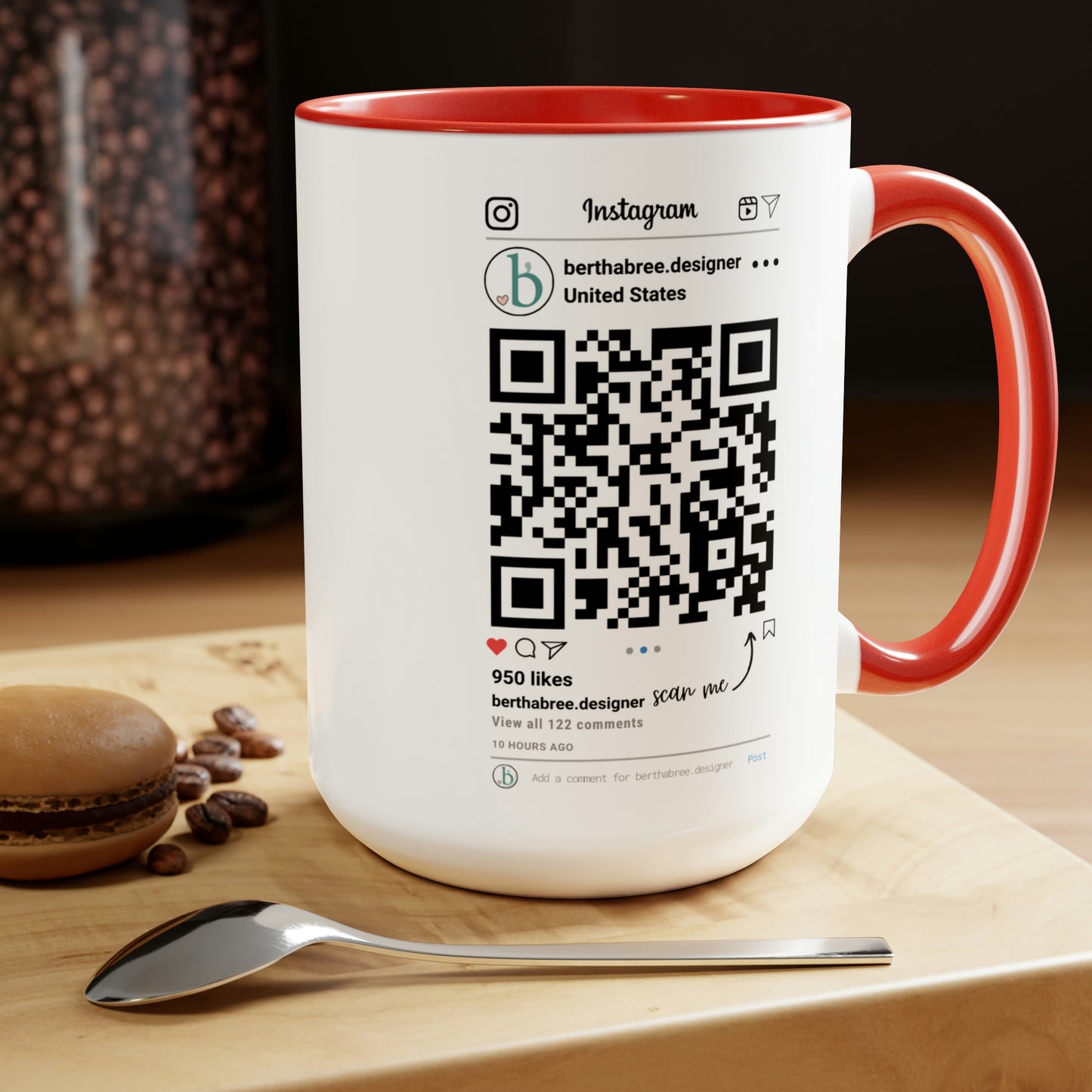 INSTAGRAM PERSONALIZED MUG 15oz