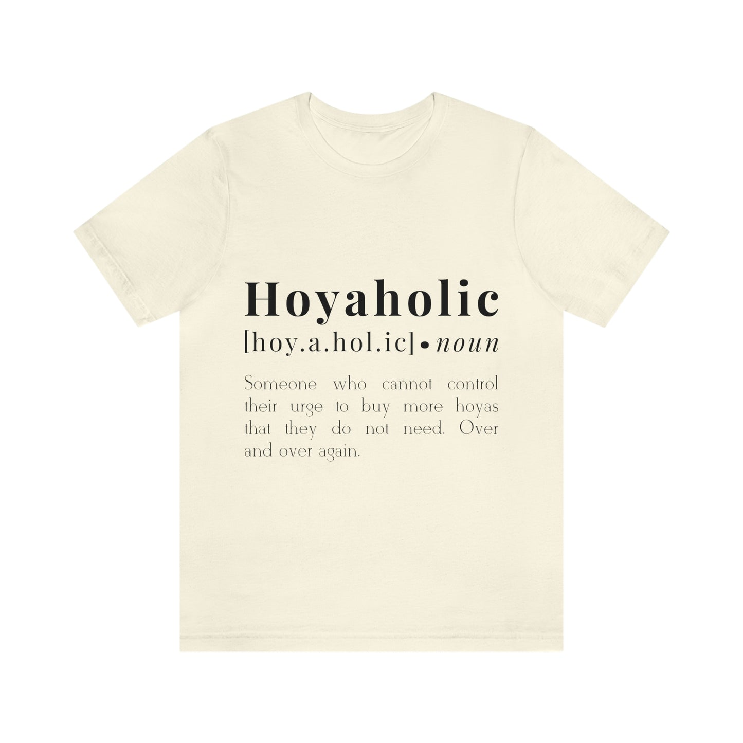 HOYAHOLIC DICTIONARY DEFINITION SHORT SLEEVE TEE