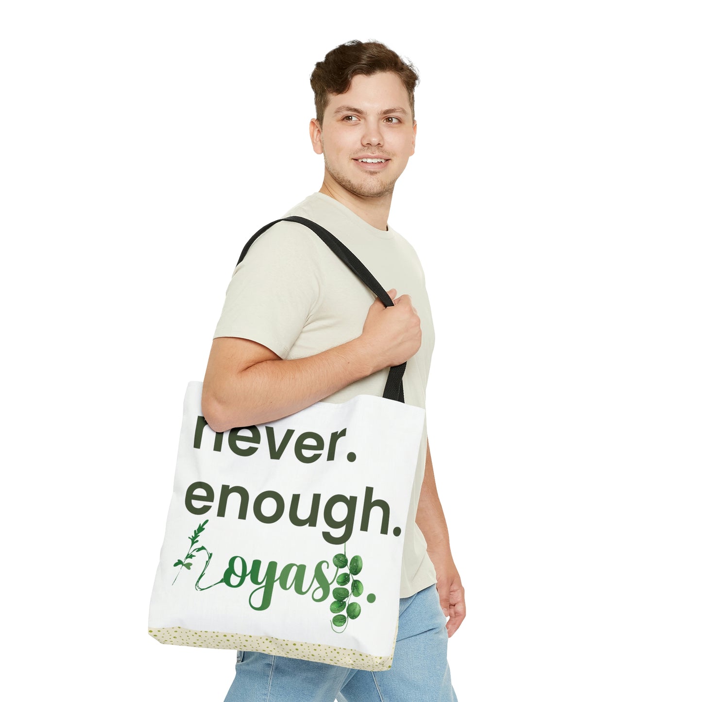 HOYAHOLIC NEVER ENOUGH HOYAS TOTE BAG