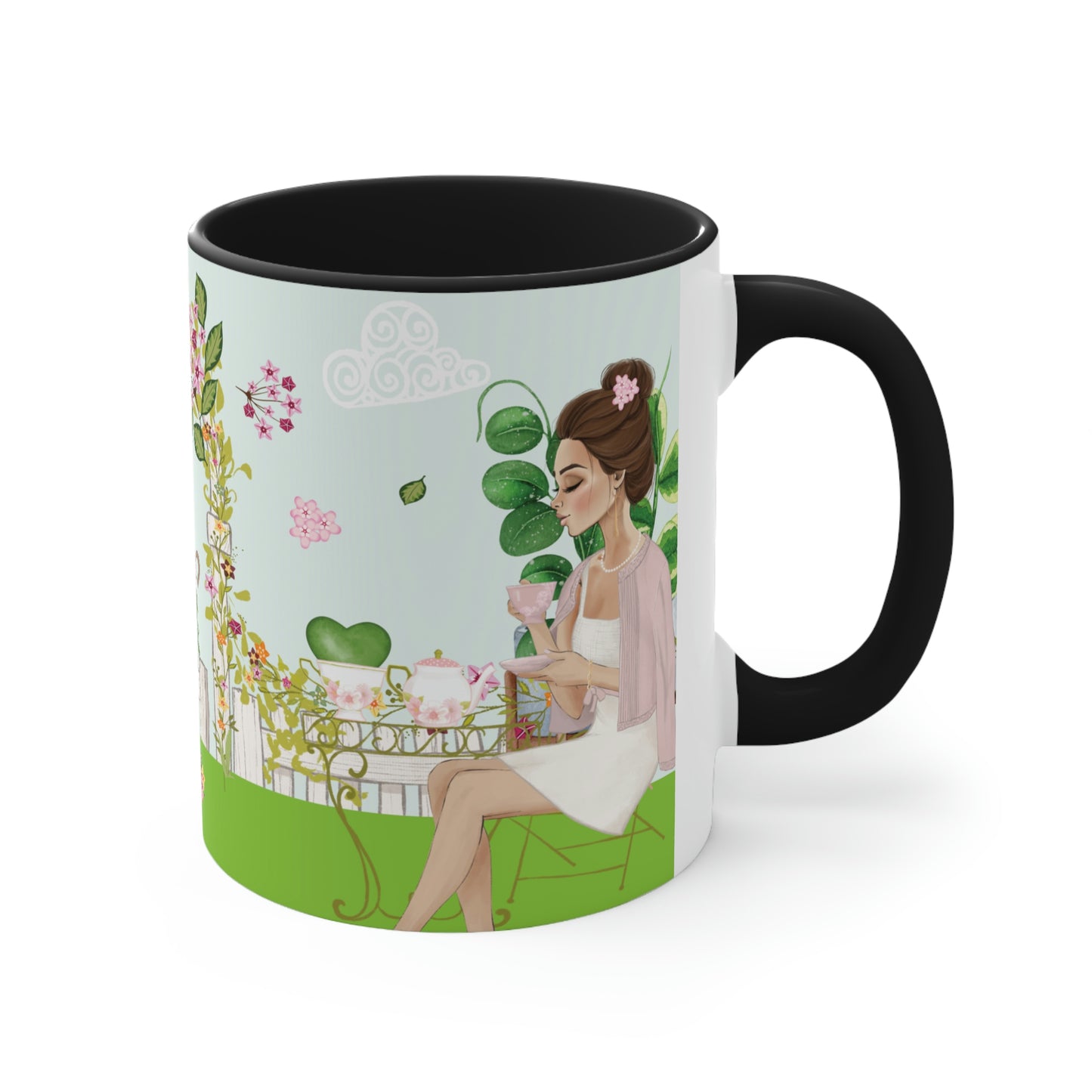 HOYAHOLIC HIGH TEA GARDEN TWO-TONE MUG 11oz
