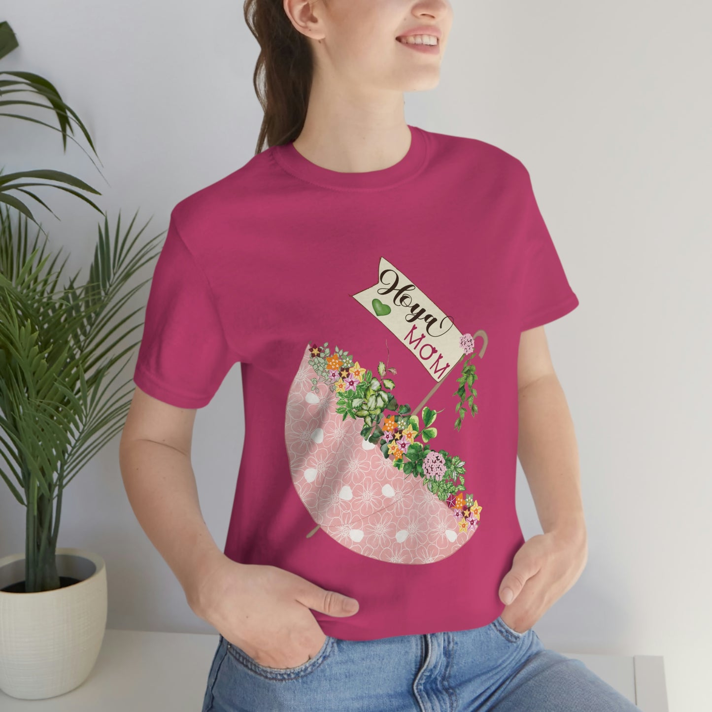 HOYAHOLIC PINK UMBRELLA SHORT SLEEVE TEE
