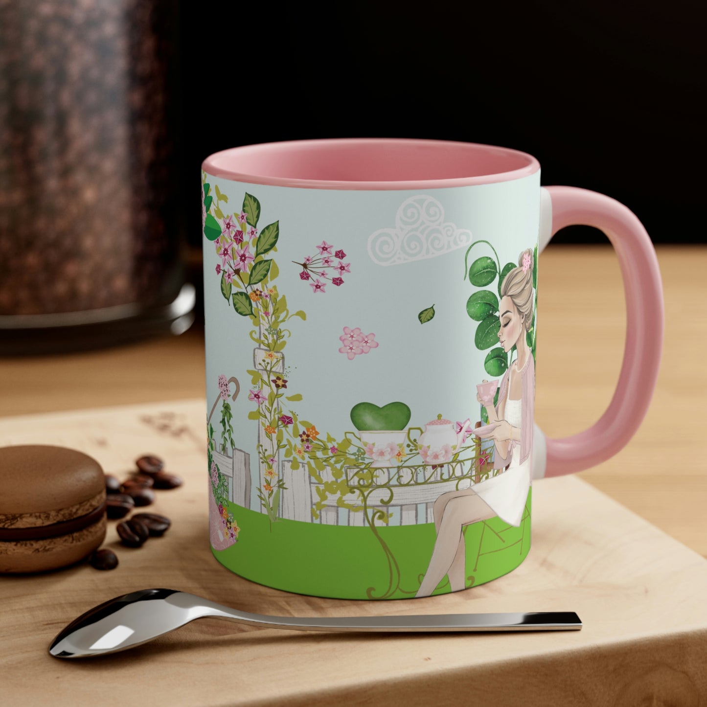 HOYAHOLIC HIGH TEA GARDEN TWO-TONE MUG 11oz
