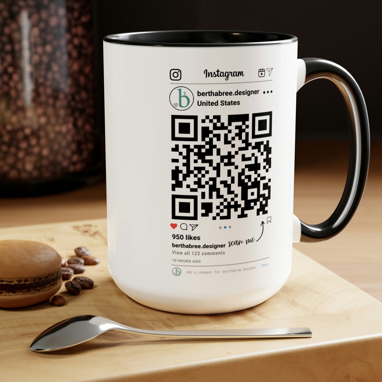 INSTAGRAM PERSONALIZED MUG 15oz