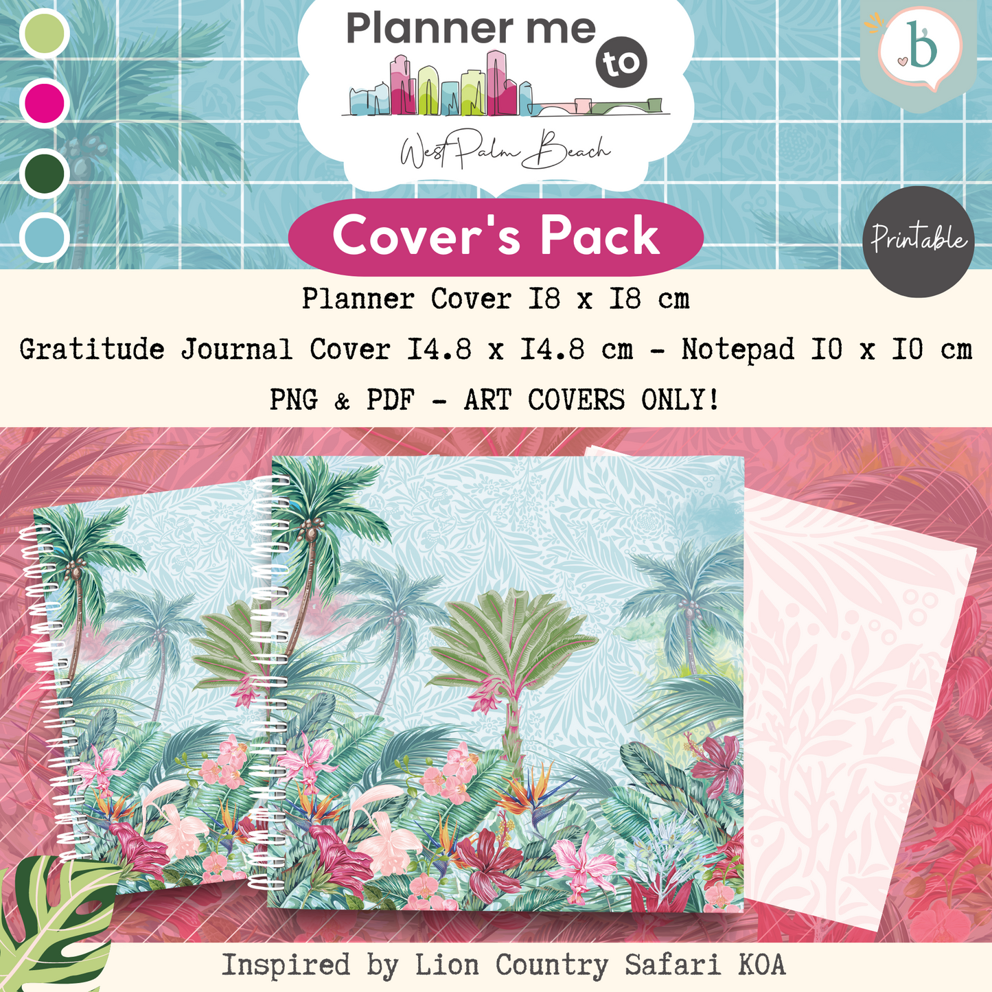 Planner me to - Printable Planner, Journal & Notepad Cover