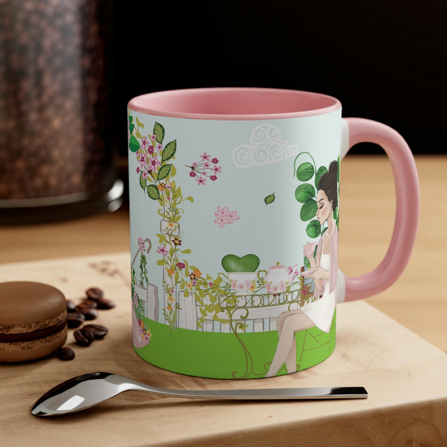 HOYAHOLIC HIGH TEA GARDEN TWO-TONE MUG 11oz