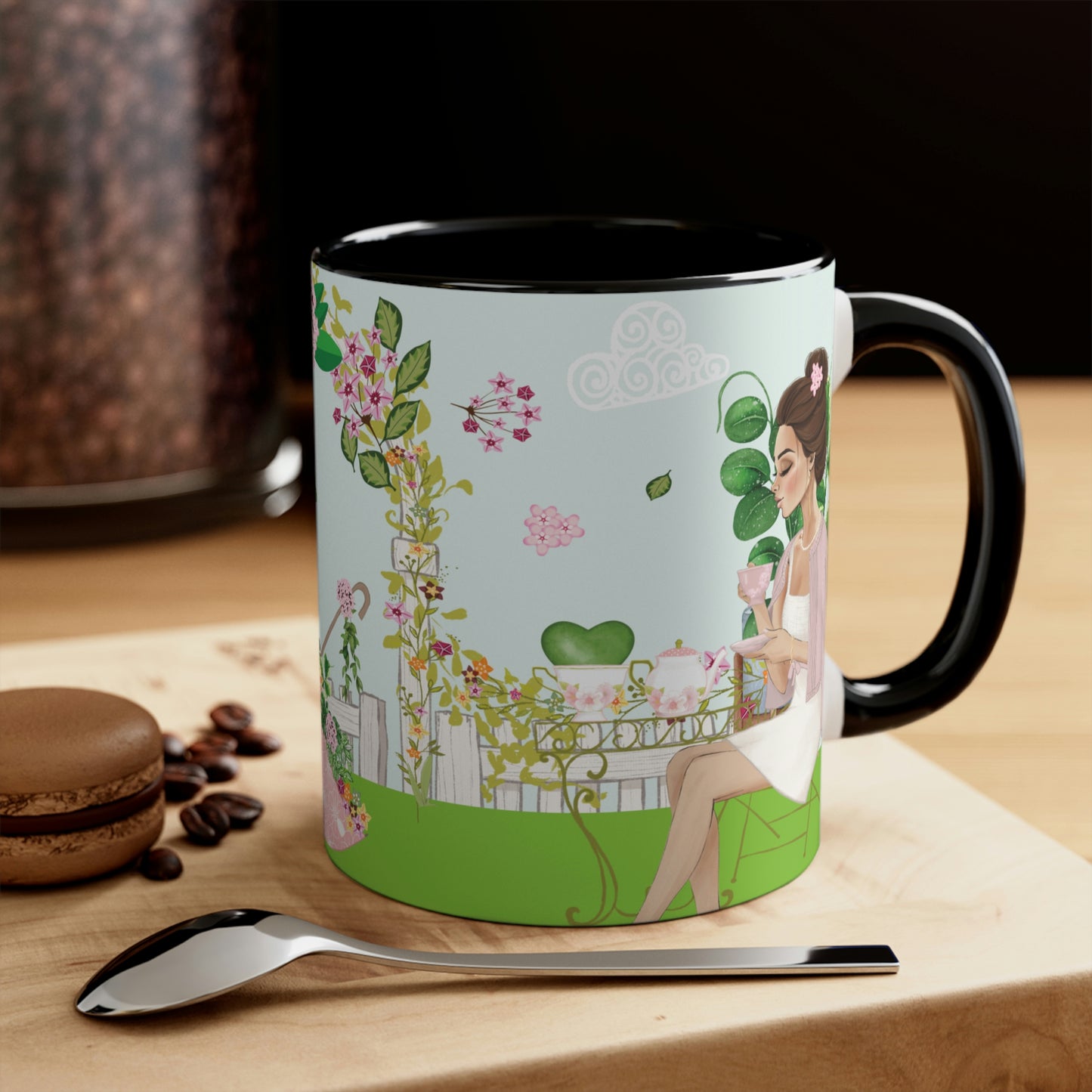 HOYAHOLIC HIGH TEA GARDEN TWO-TONE MUG 11oz
