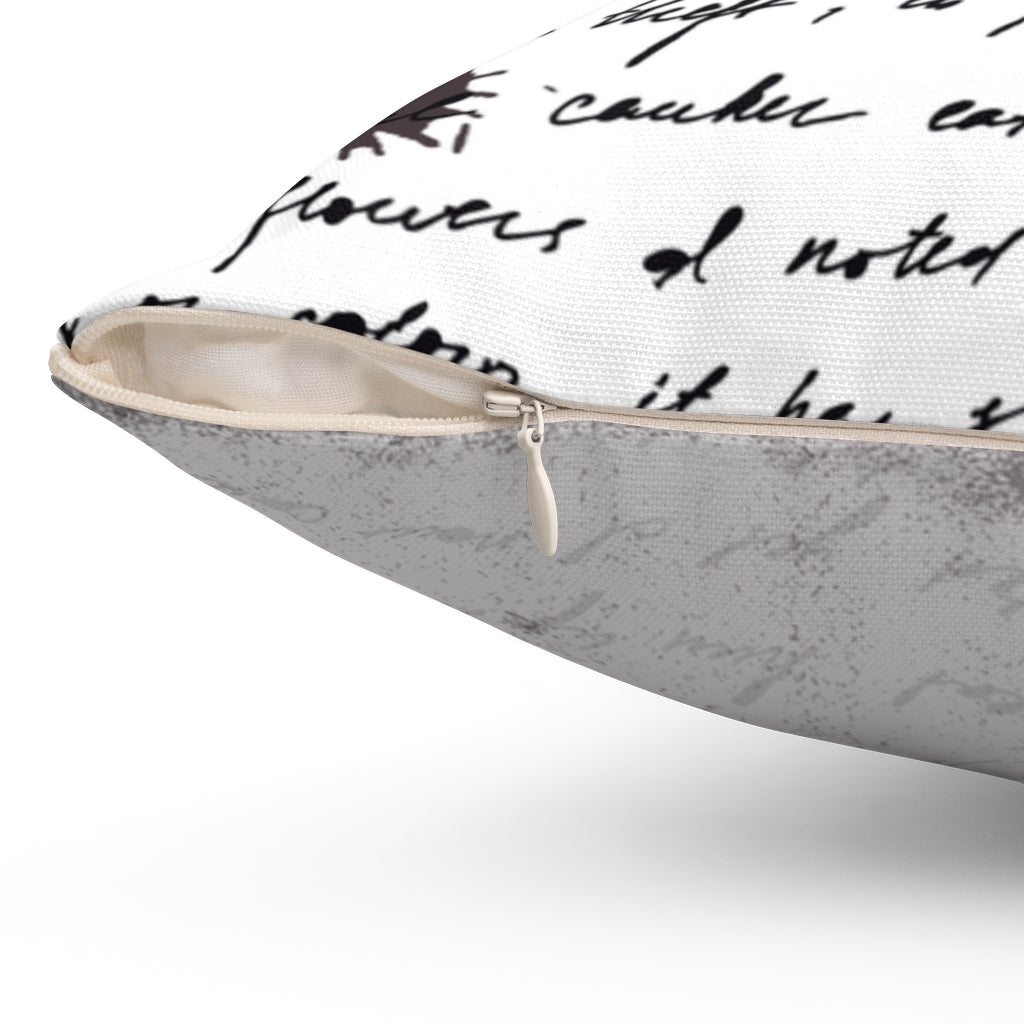 YARG WHITE HANDWRITTING CUSHION