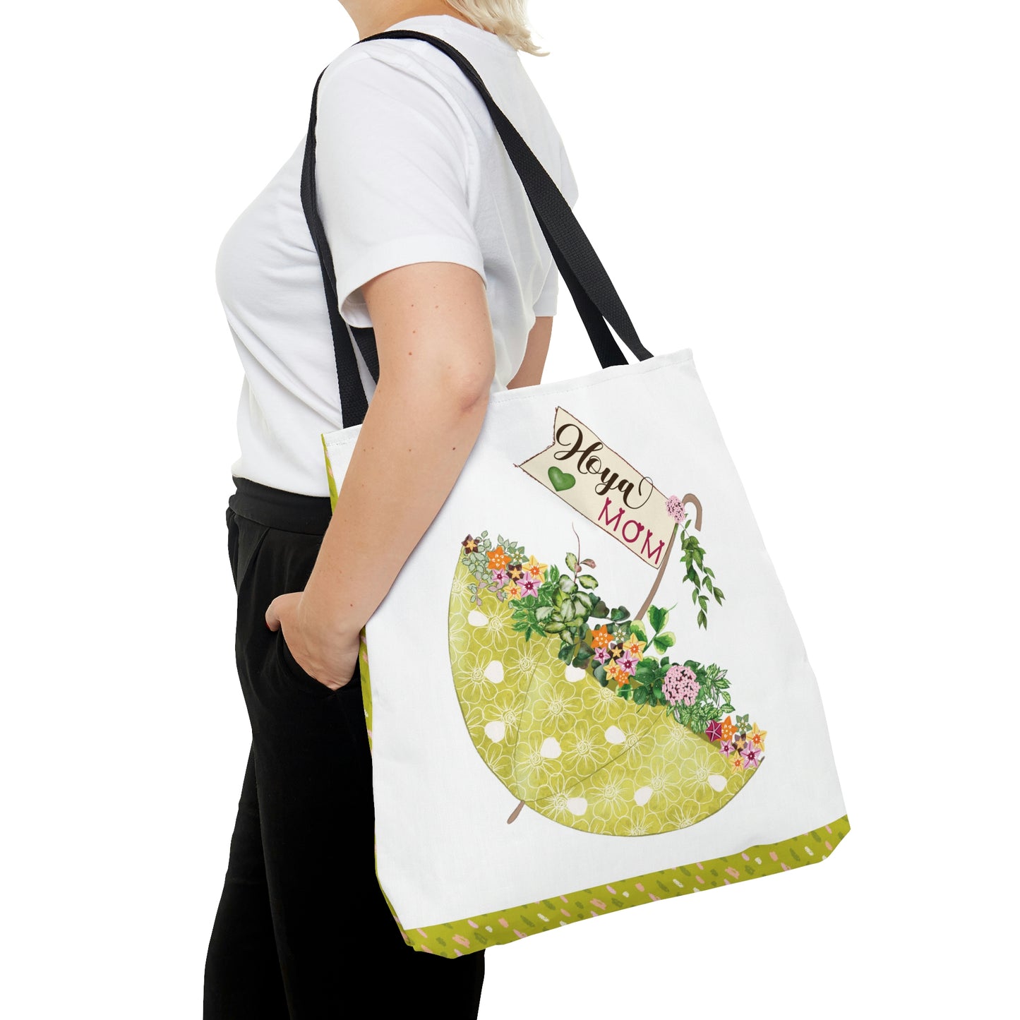 HOYAHOLIC HOYA GREEN UMBRELLA TOTE BAG