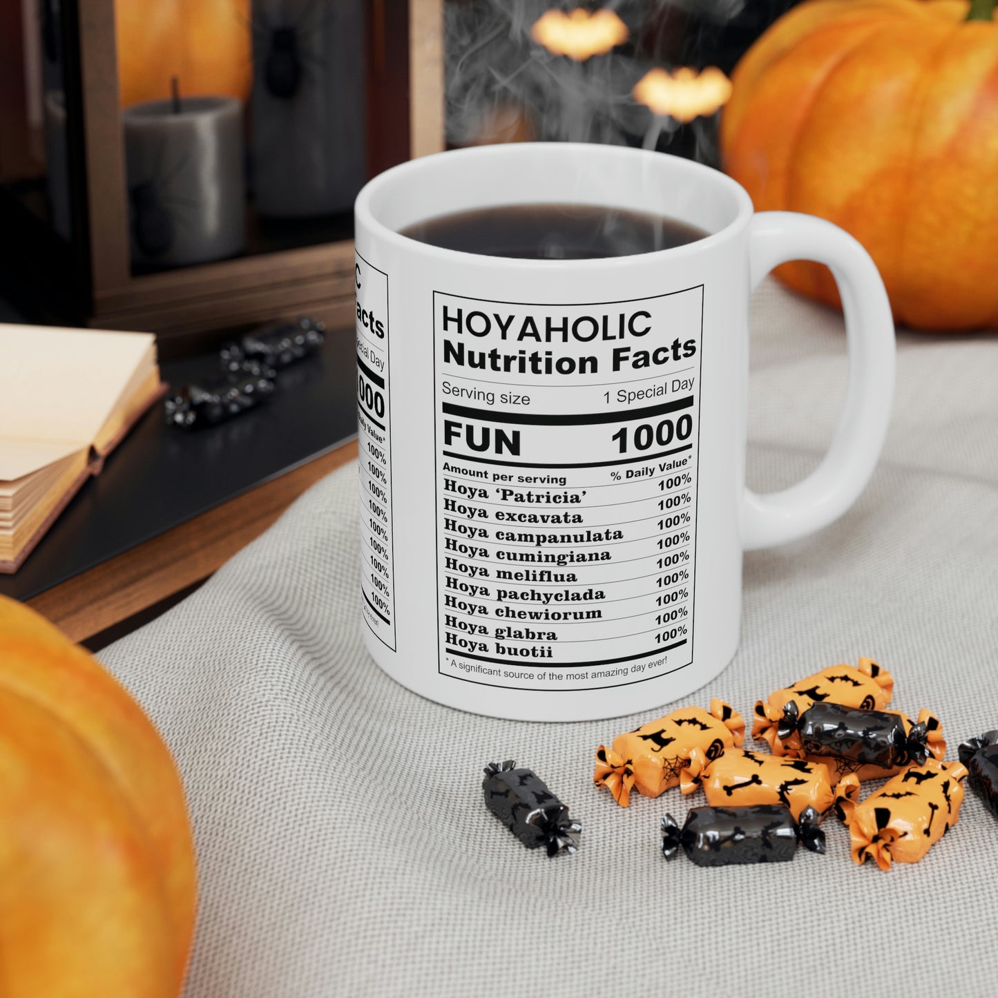 HOYAHOLIC NUTRITION FACTS MUG 11oz