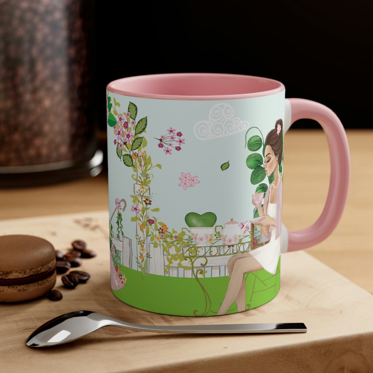 HOYAHOLIC HIGH TEA GARDEN TWO-TONE MUG 11oz
