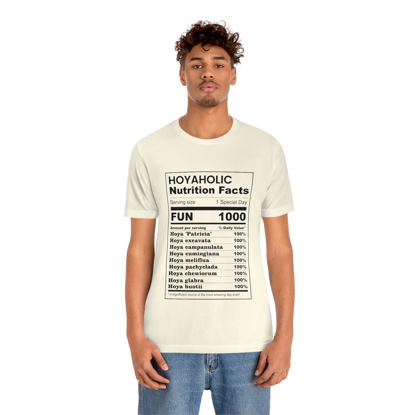 HOYAHOLIC NUTRITION FACTS SHORT SLEEVE TEE