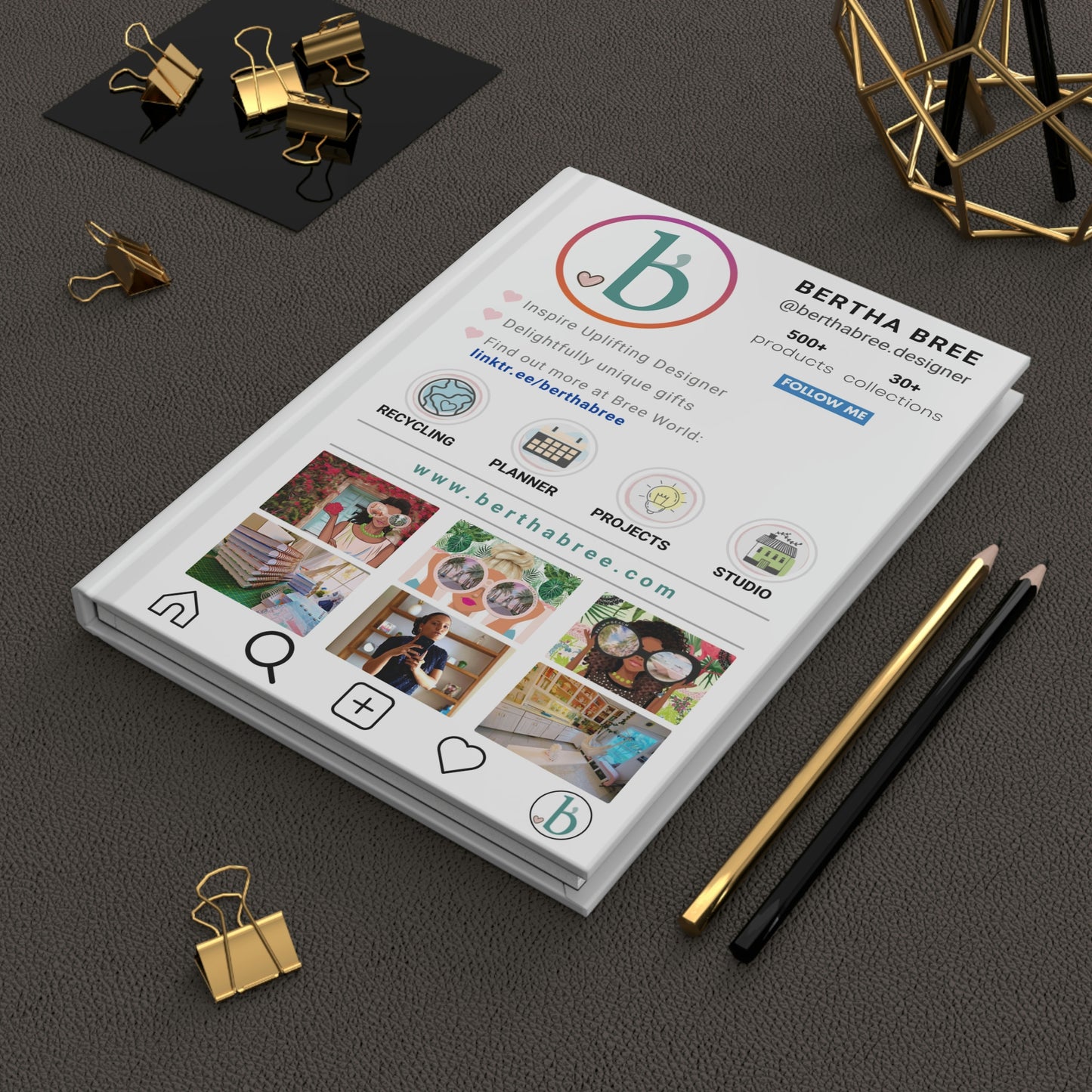 Instagram Personalized Hardcover Journal