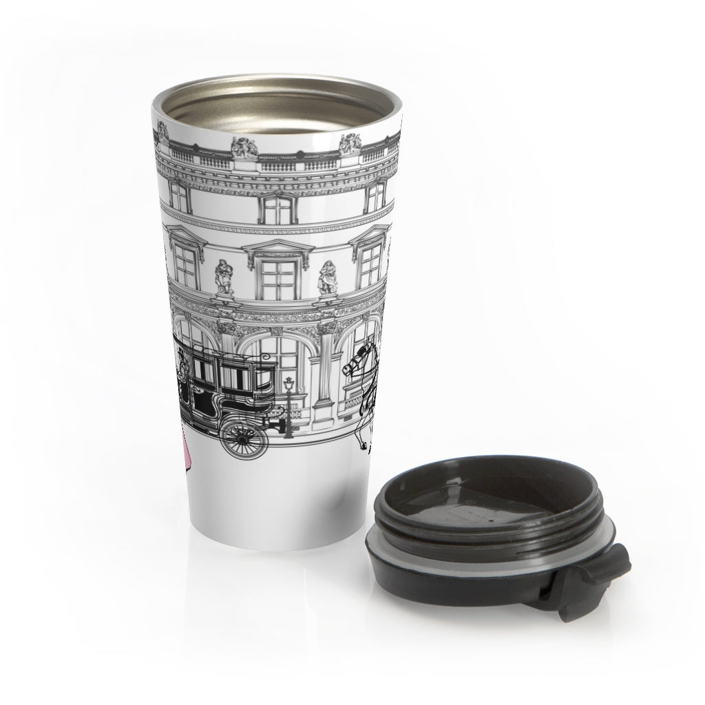 VICTORIA STAINLESS STEEL TRAVEL MUG