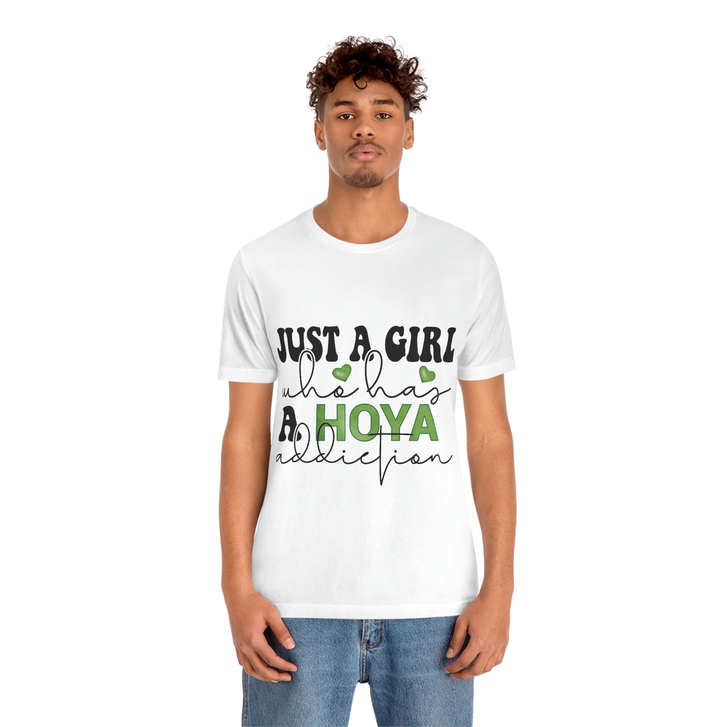 HOYAHOLIC JUST A GIRL WHO HAS A HOYA ADDICTION SHORT SLEEVE TEE