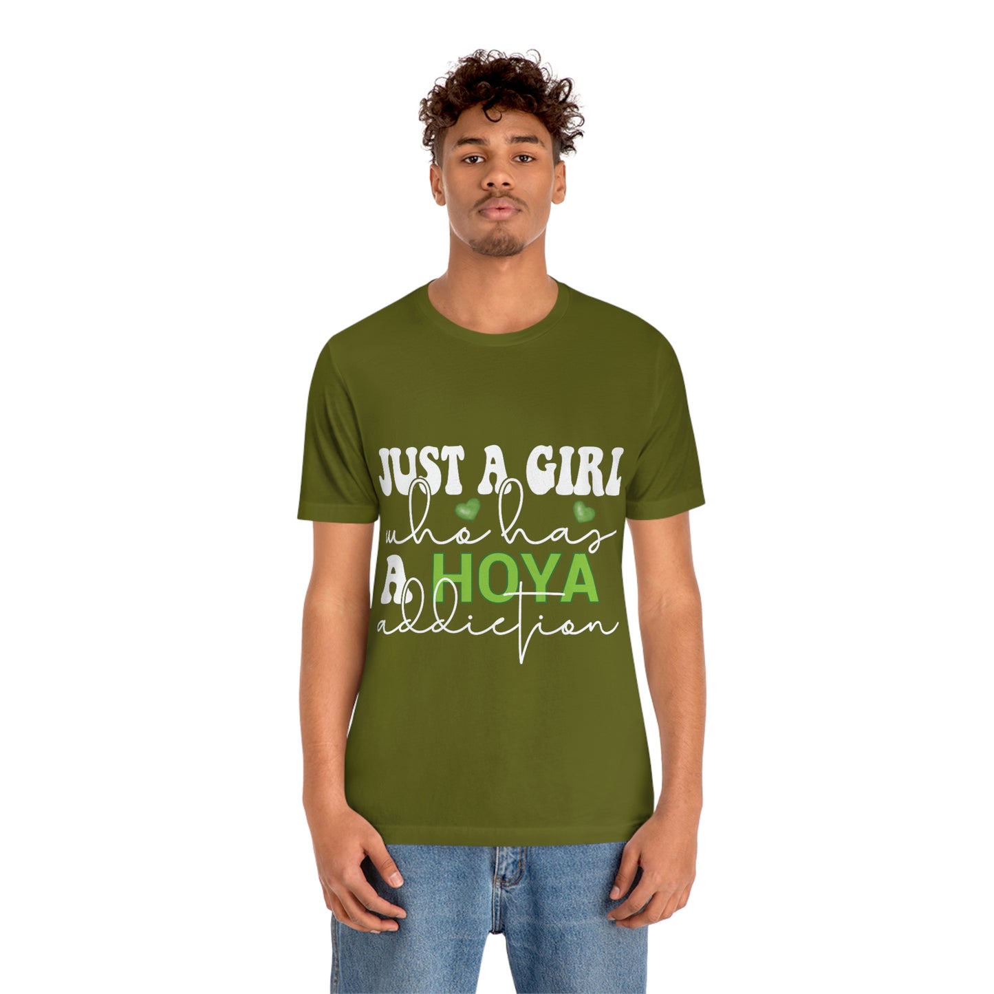 HOYAHOLIC JUST A GIRL WHO HAS A HOYA ADDICTION SHORT SLEEVE TEE